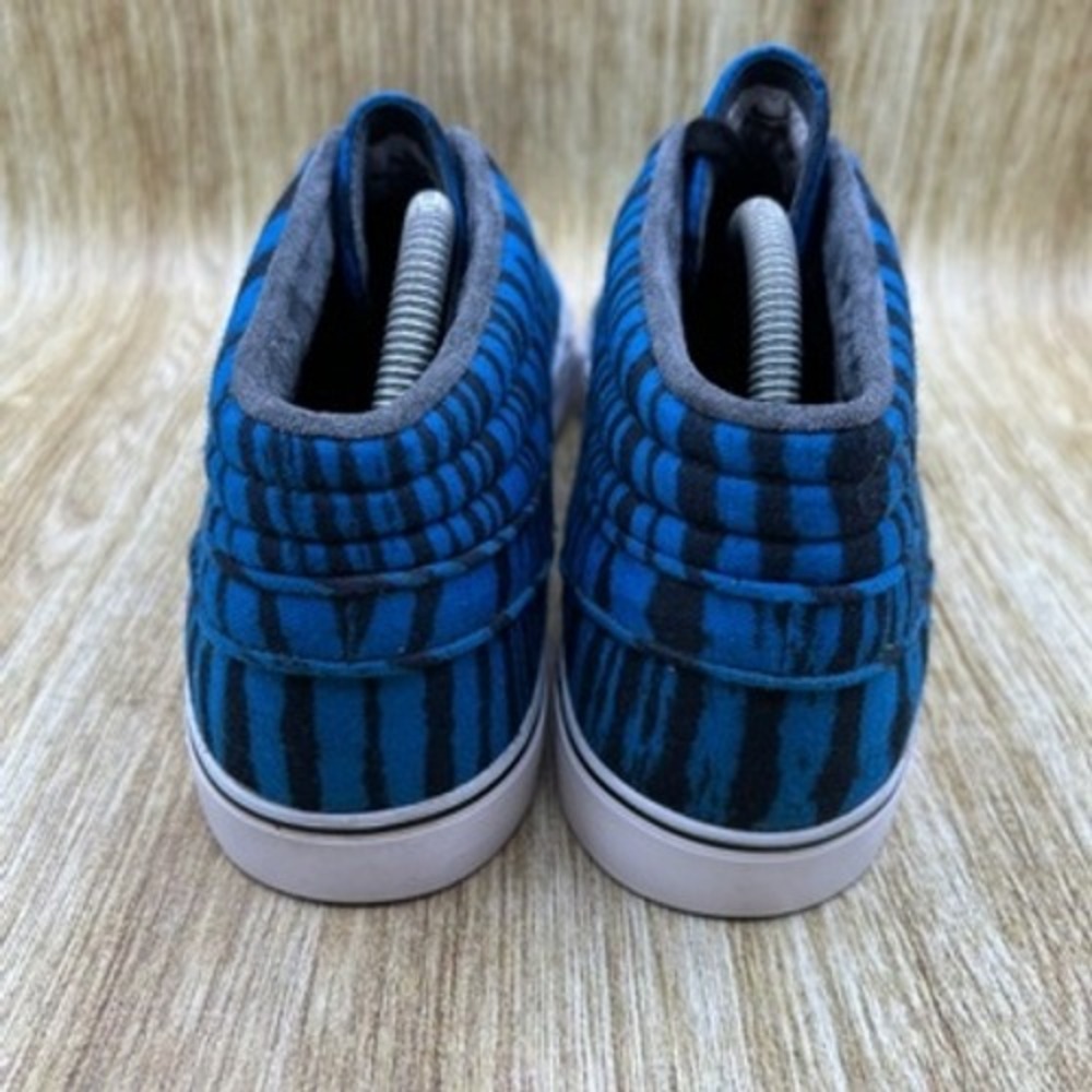 Nike SB Zoom Stefan Janoski Mid Premium Men's Size‎ 11 Shoes Blue Zebra Sneakers - Picture 4 of 10